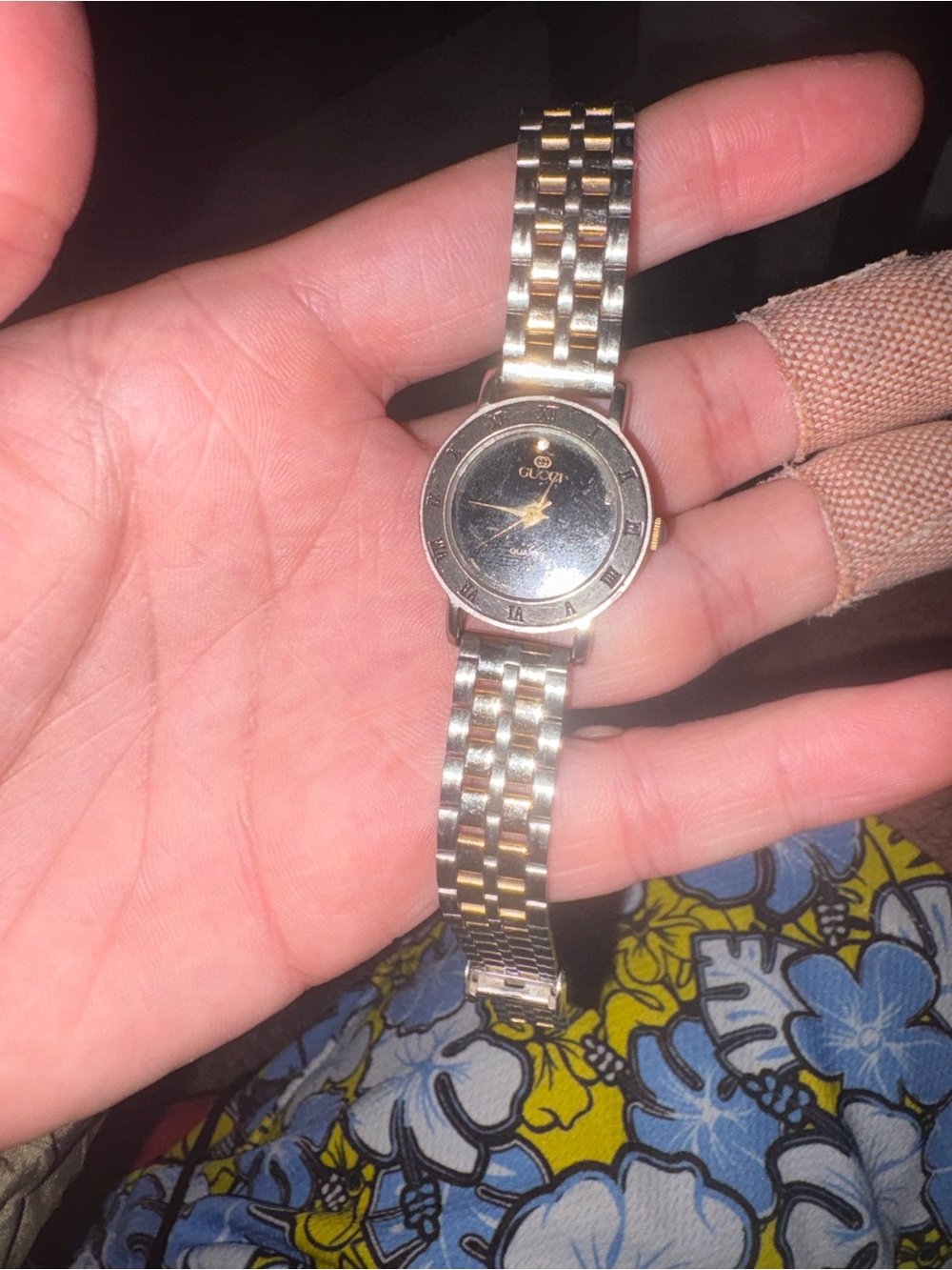 Gucci Two-Tone Gold and Silver Women's Bracelet Watch